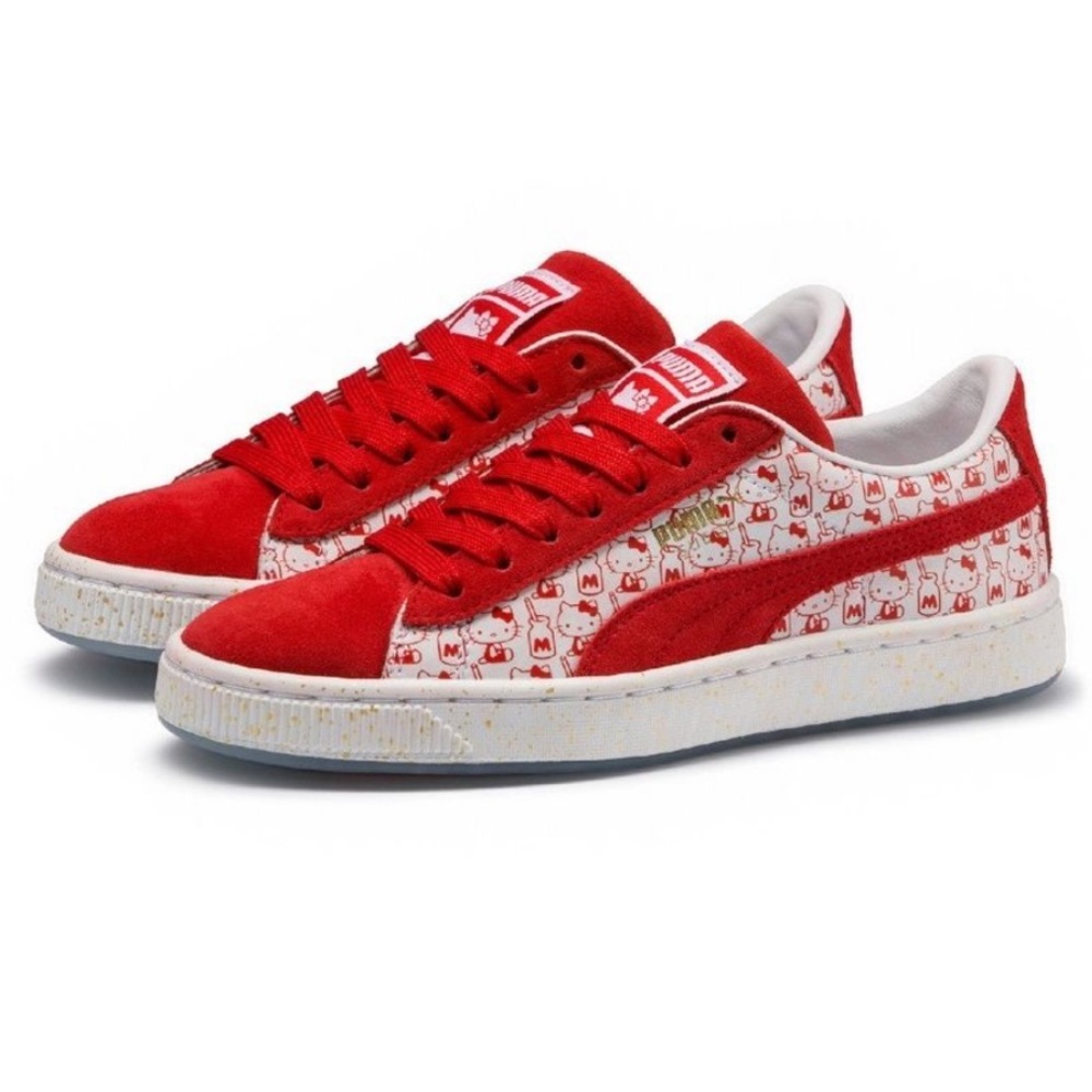 BNWT Puma Classic Suede x Hello Kitty Sneakers in Bright Red